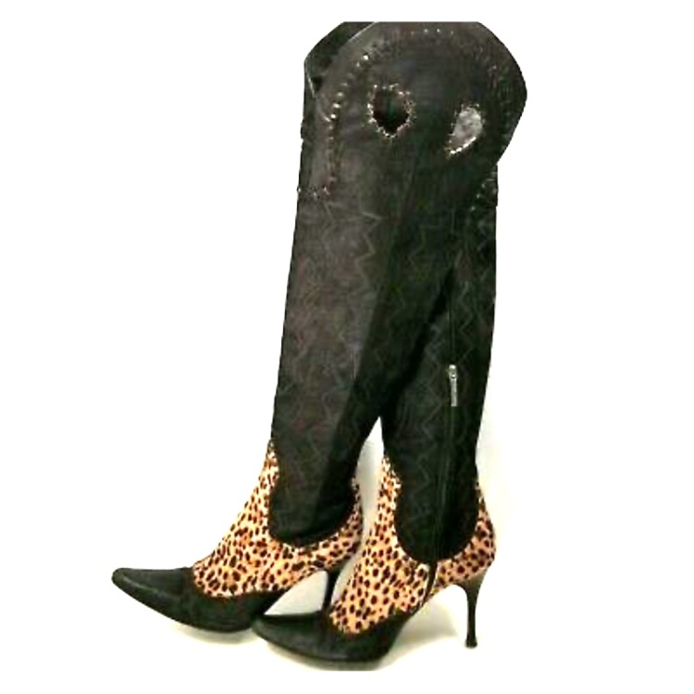 Donald Pliner tall coutureleather italian boots 10